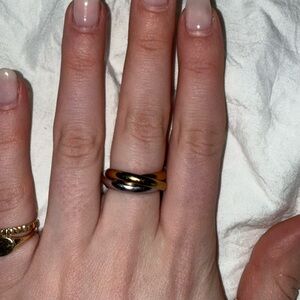 Gold, Silver, Bronze triple ring